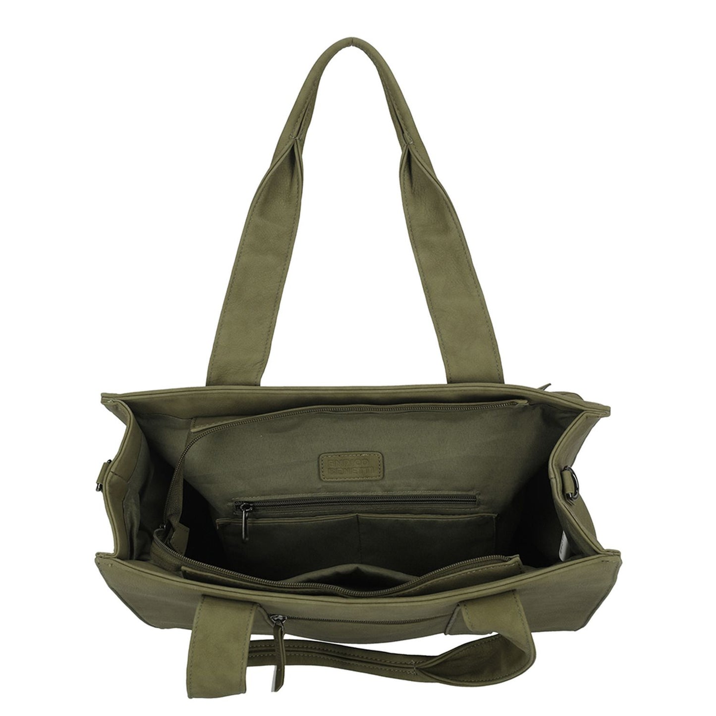 Enrico Benetti Taylor Laptopschoudertas - 15" laptopvak - olive