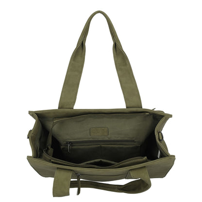 Enrico Benetti Taylor Laptopschoudertas - 15" laptopvak - olive