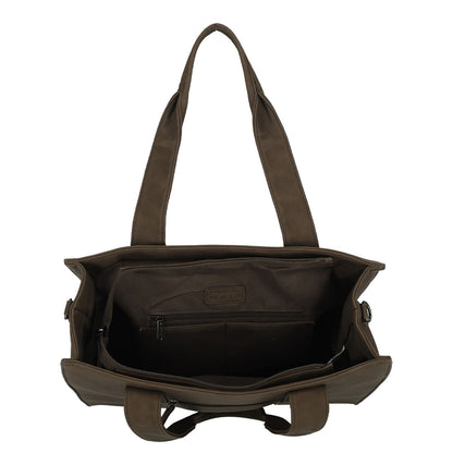 Enrico Benetti Taylor Laptopschoudertas - 15" laptopvak - brown