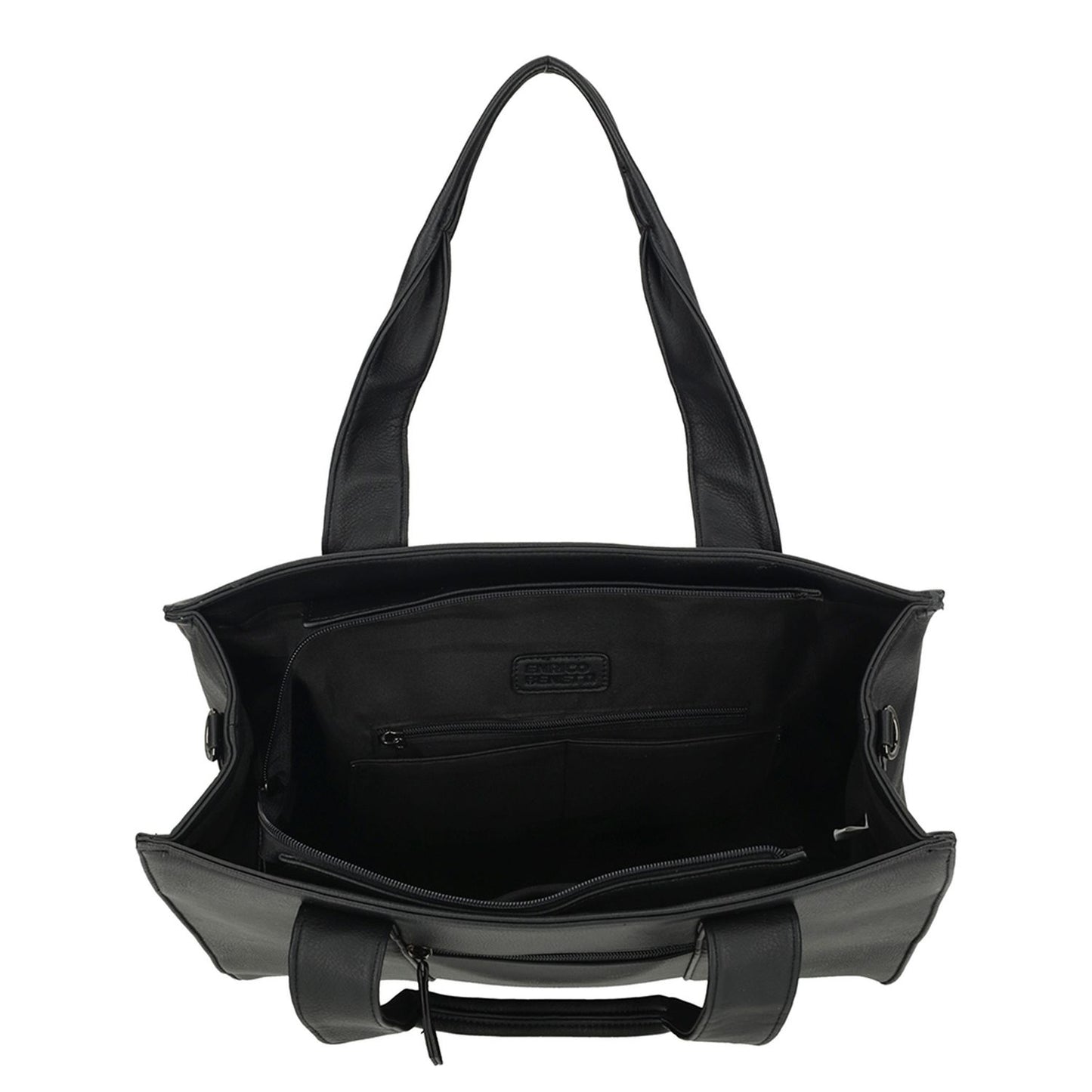 Enrico Benetti Taylor Laptopschoudertas - 15" laptopvak - black