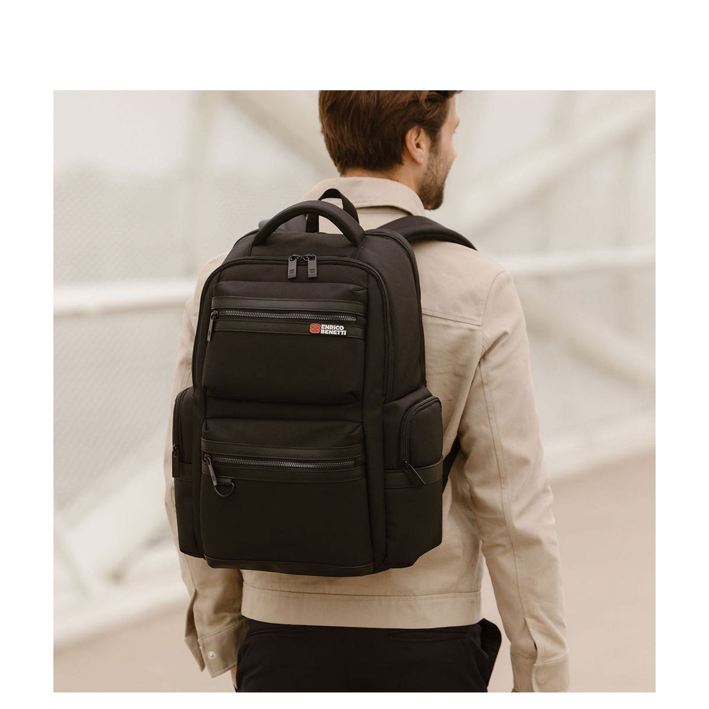 Enrico Benetti Salford Rugzak - 32 liter - 17" laptopvak - black