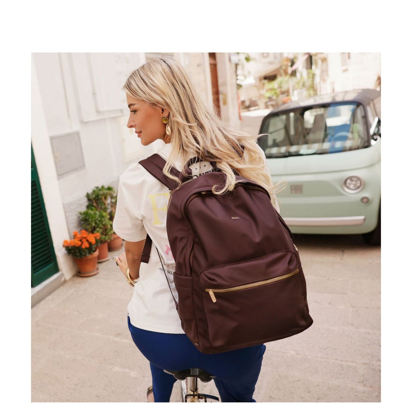 MOSZ Maren Laptoprugzak - 15.6" laptopvak - dark brown
