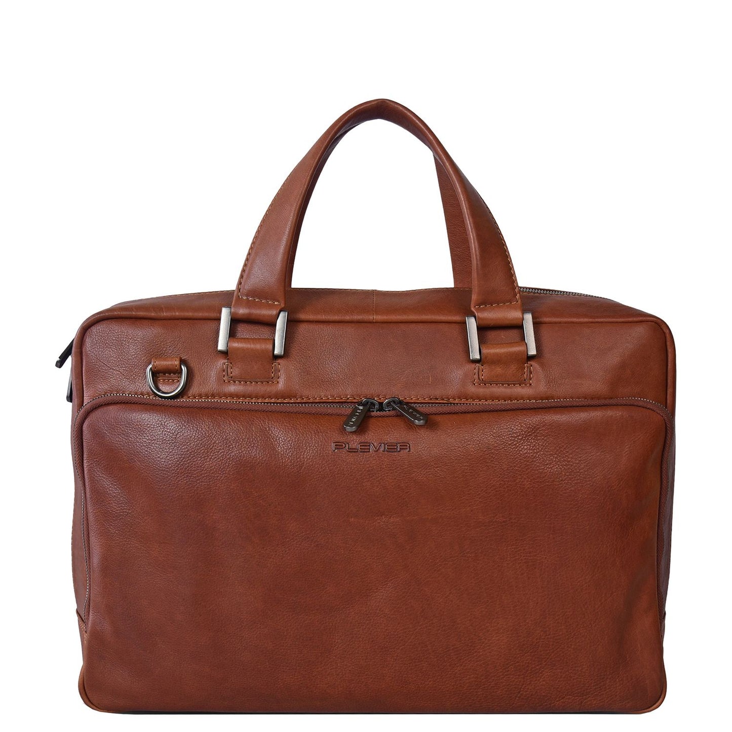 Plevier Bill Laptopschoudertas - 16" laptopvak - cognac