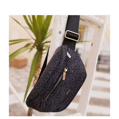MOSZ Jessy Crossbody Heuptas nero leo