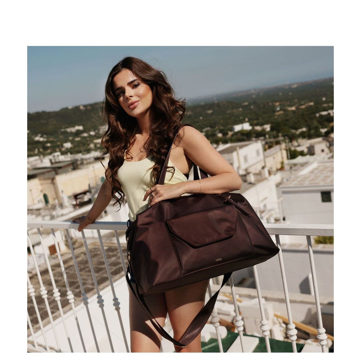 MOSZ Sandy Weekendtas 48 cm - 37 liter - afneembare schouderriem - 48x32x24 cm - dark brown