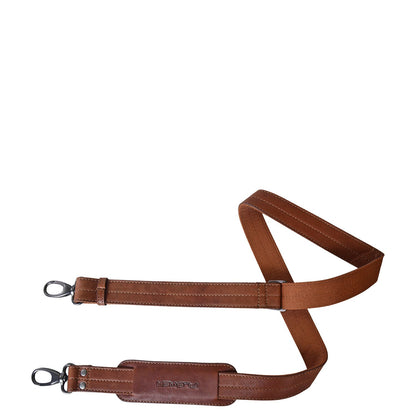 Plevier Larry Laptopschoudertas - 16" laptopvak - cognac