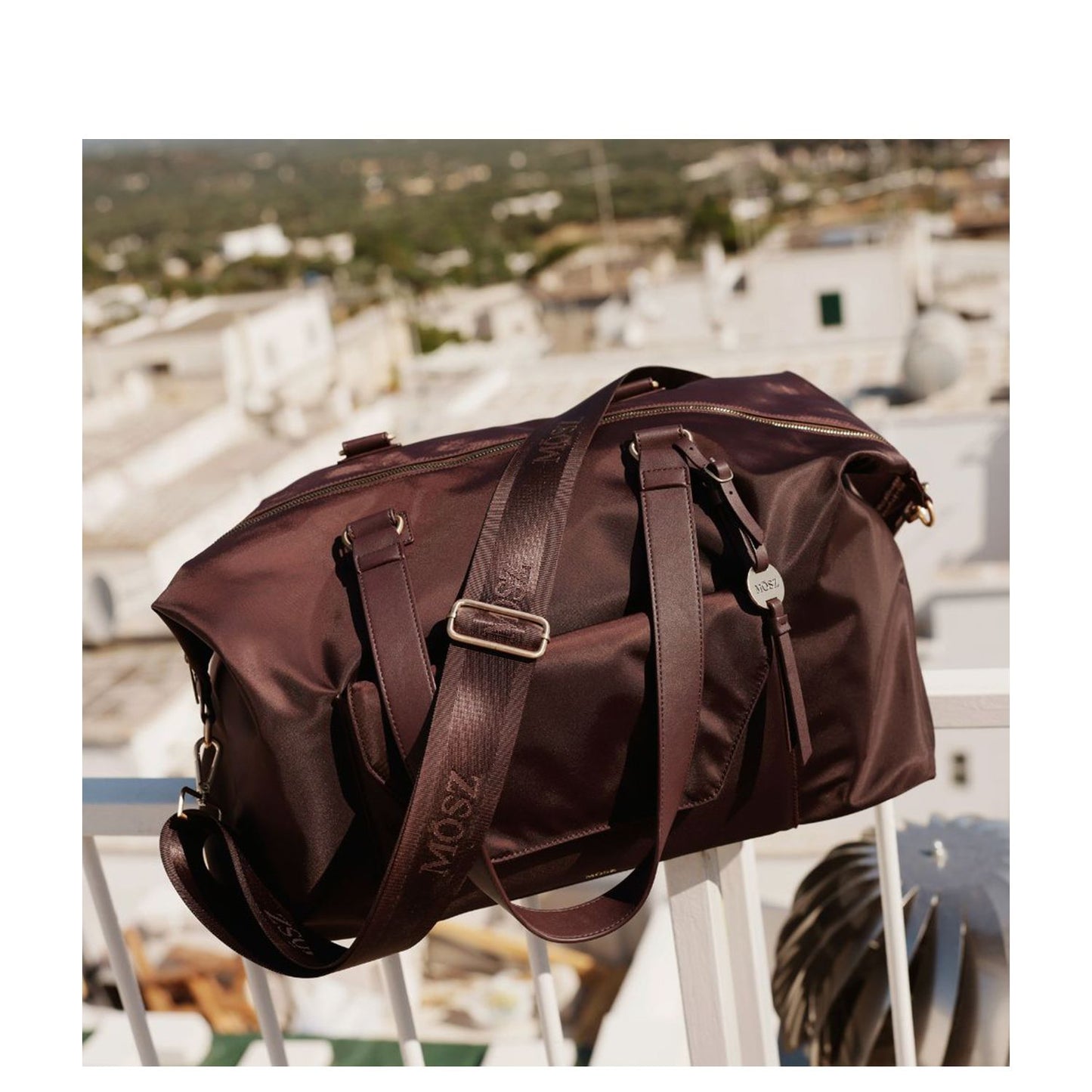 MOSZ Sandy Weekendtas 48 cm - 37 liter - afneembare schouderriem - 48x32x24 cm - dark brown