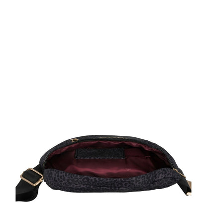 MOSZ Jessy Crossbody Heuptas nero leo
