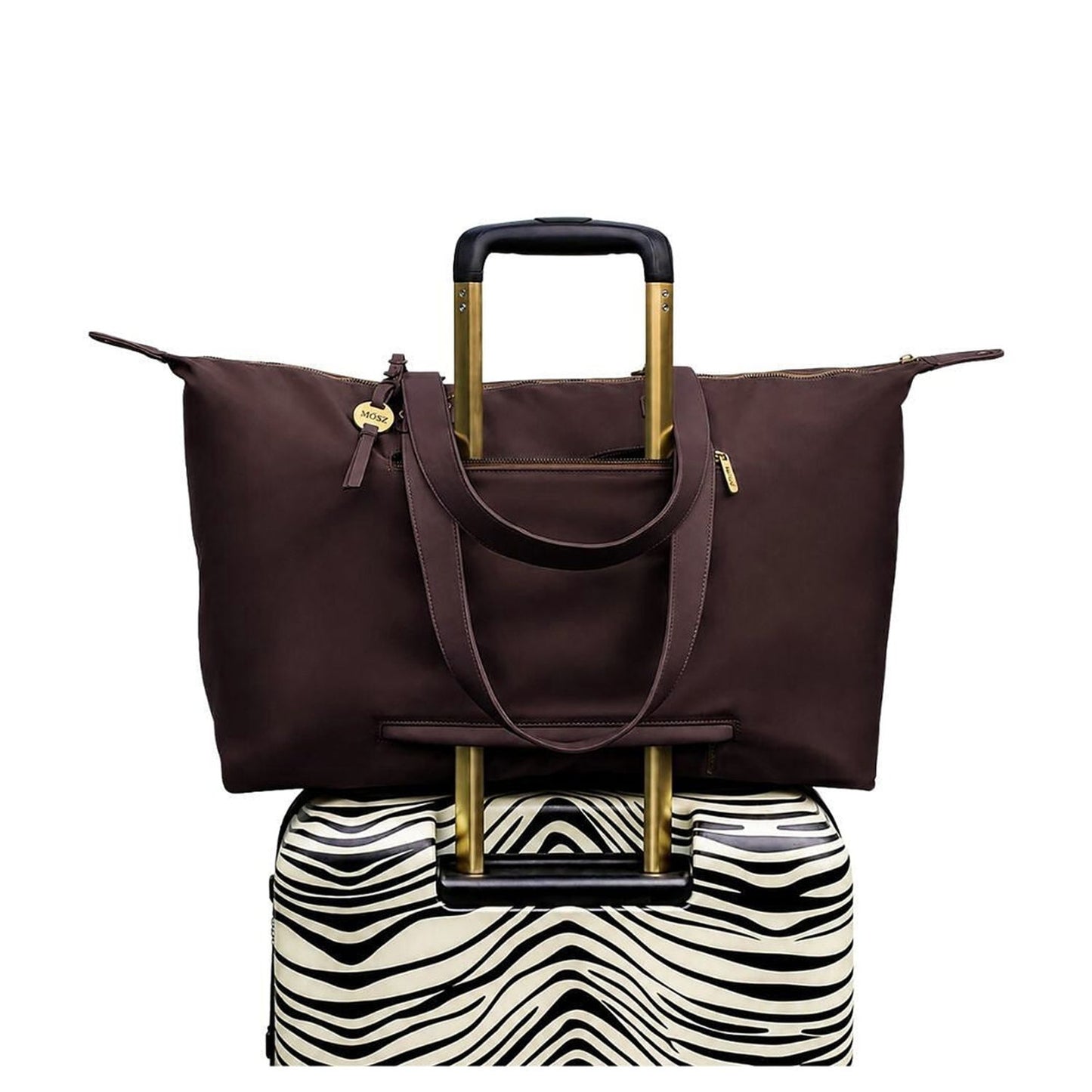 MOSZ Sandy Weekendtas 48 cm - 37 liter - afneembare schouderriem - 48x32x24 cm - dark brown