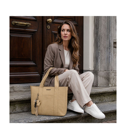 Enrico Benetti Taylor Shopper - 15" laptopvak - taupe