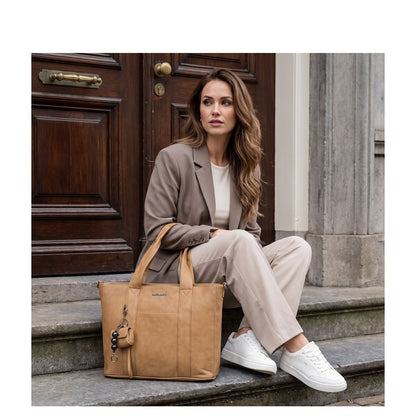 Enrico Benetti Taylor Shopper - 15" laptopvak - camel