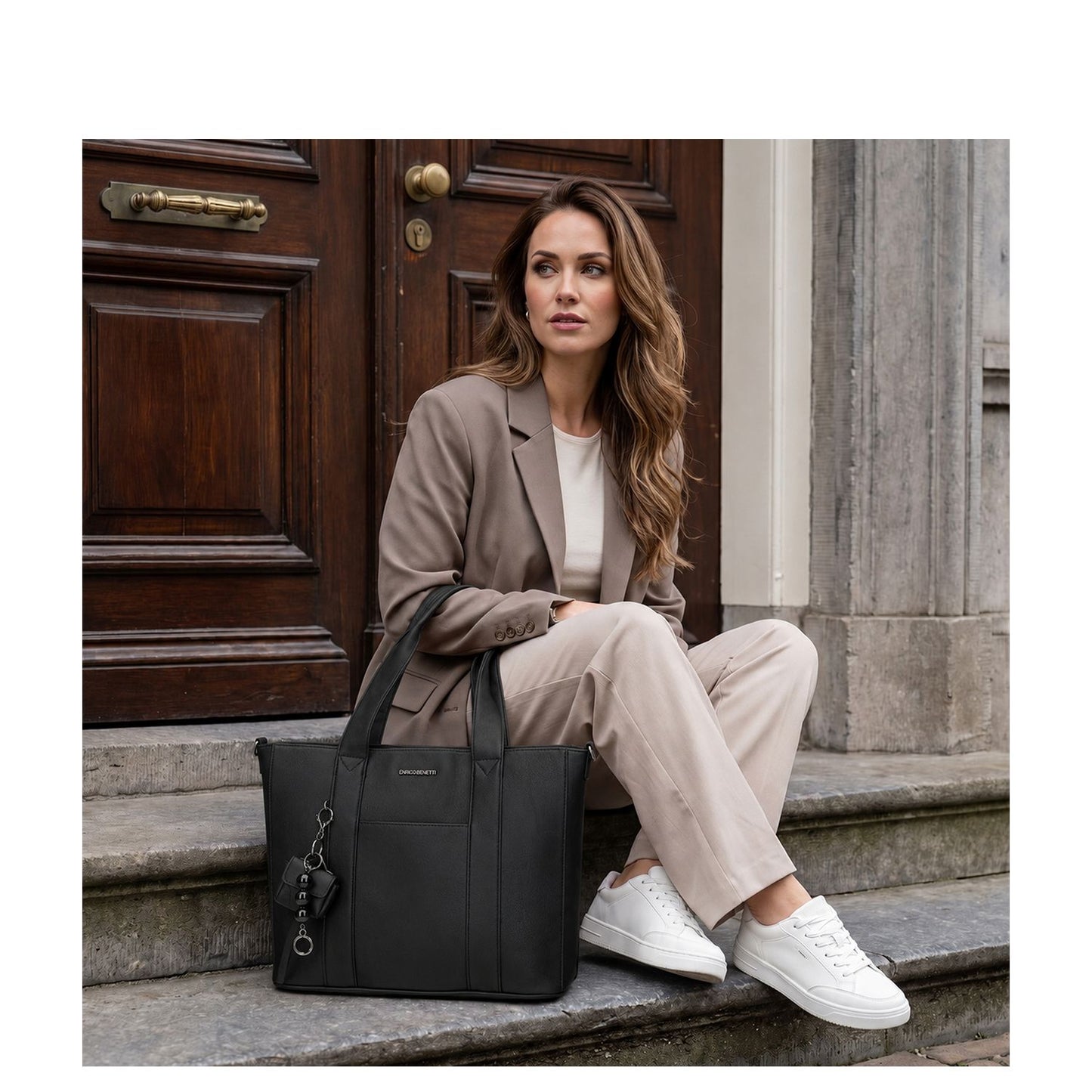 Enrico Benetti Taylor Shopper - 15" laptopvak - black