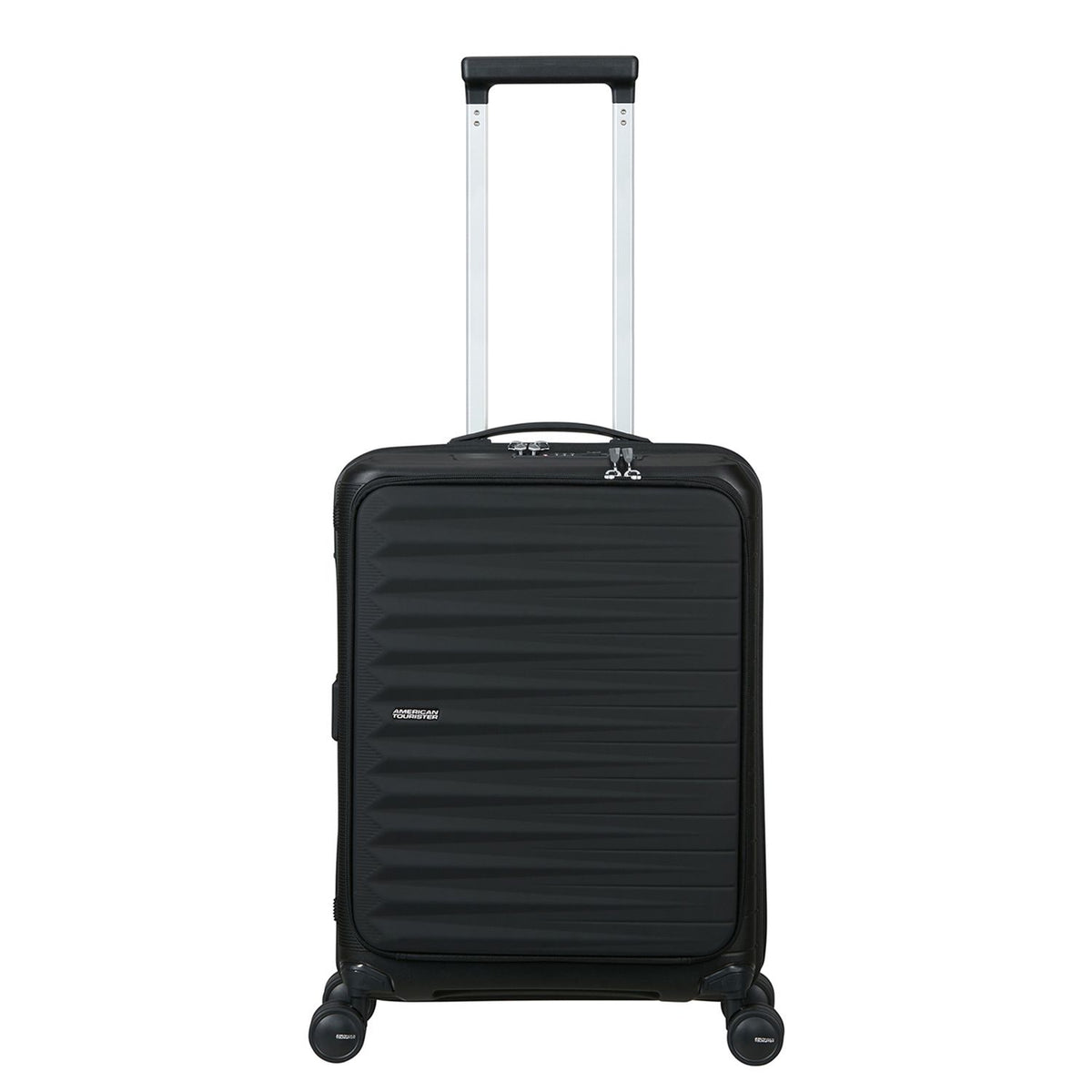 American Tourister FastForward Handbagage Spinner 55 cm - Uitbreidbaar 37/44 liter - 55x40x20/23 cm - flash black