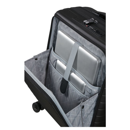 American Tourister FastForward Handbagage Spinner 55 cm - Uitbreidbaar 37/44 liter - 55x40x20/23 cm - flash black