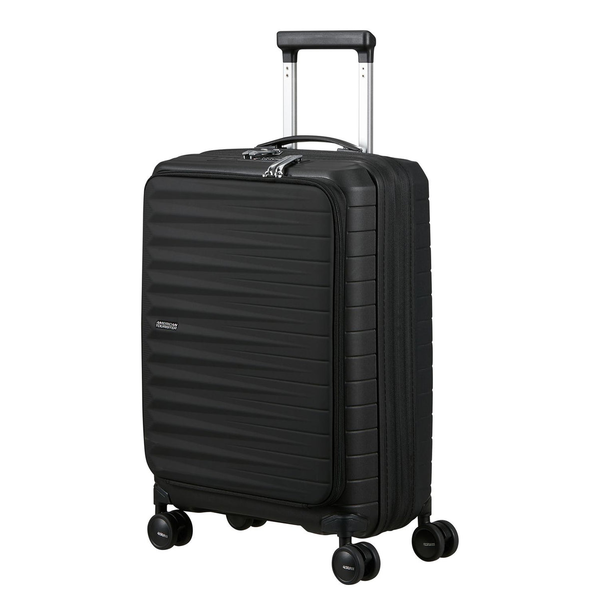 American Tourister FastForward Handbagage Spinner 55 cm - Uitbreidbaar 37/44 liter - 55x40x20/23 cm - flash black