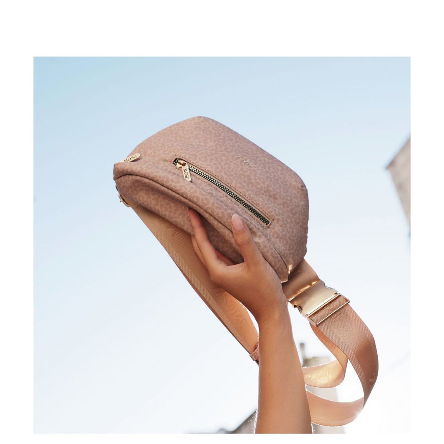 MOSZ Jessy Crossbody Heuptas latte leo