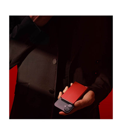 Secrid Cardprotector Pasjeshouder Fluted - voor magsafe - red+