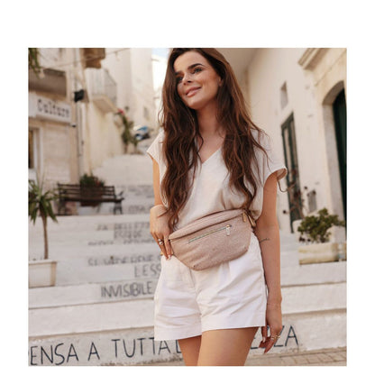 MOSZ Jessy Crossbody Heuptas latte leo