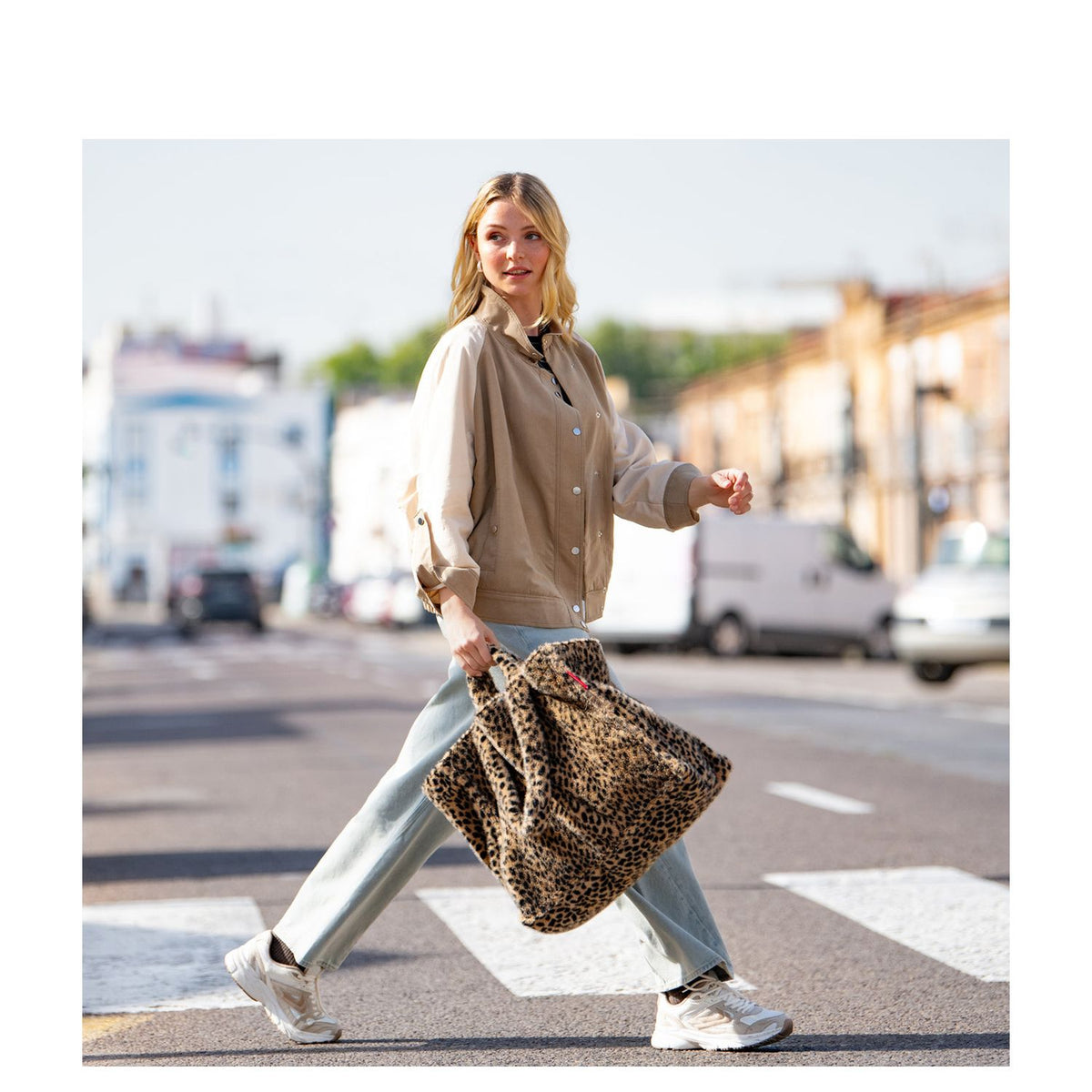 Reisenthel Softshopper Shopper leo fake fur
