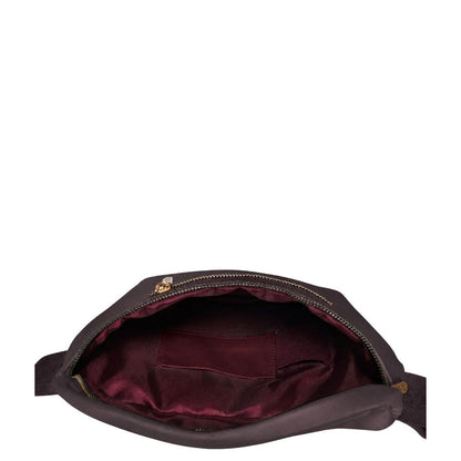 MOSZ Jessy Crossbody Heuptas dark brown leo