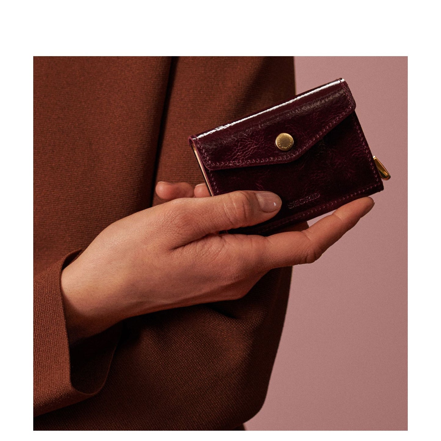 Secrid Envelope Portemonnee naplak plum+