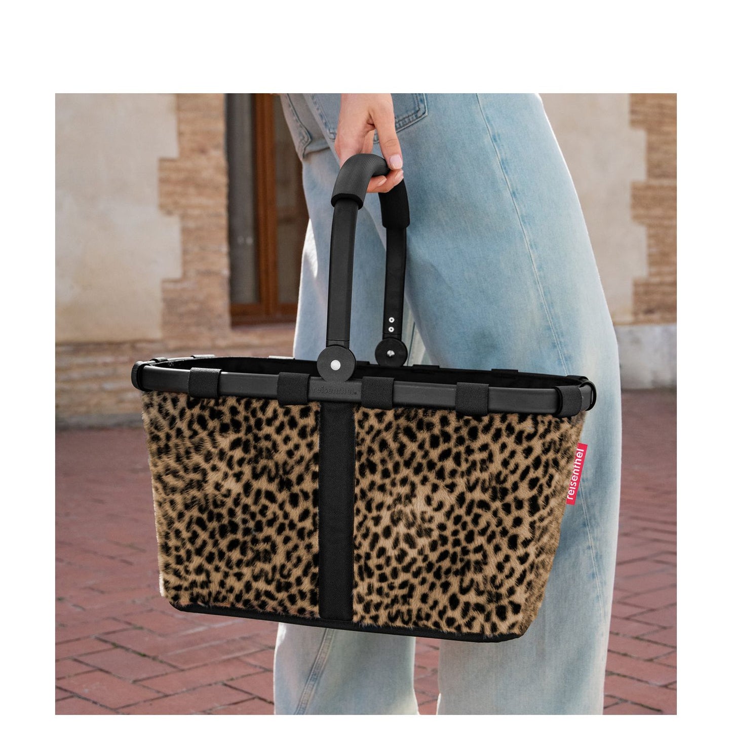 Reisenthel Shopping Carrybag Boodschappenmand - 22 liter - leo fake fur