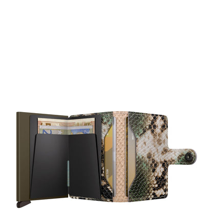 Secrid Miniwallet Portemonnee Serpent green
