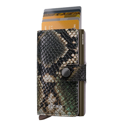 Secrid Miniwallet Portemonnee Serpent green
