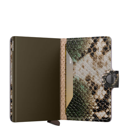 Secrid Miniwallet Portemonnee Serpent green