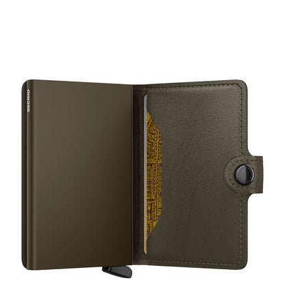 Secrid Miniwallet Portemonnee Emboss Lines cedar+