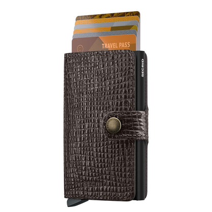 Secrid Miniwallet Portemonnee Palmellato brown