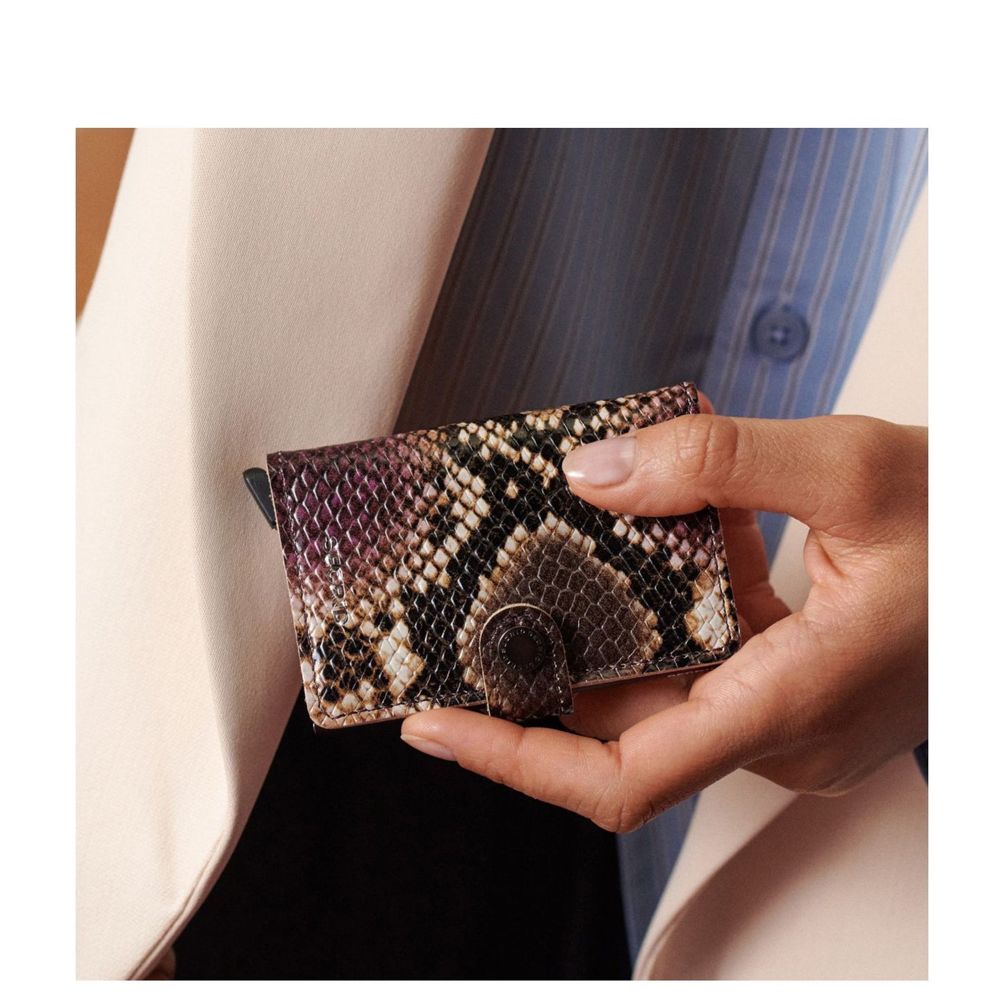 Secrid Miniwallet Portemonnee Serpent purple