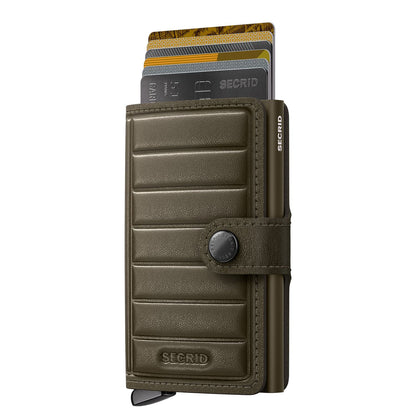Secrid Miniwallet Portemonnee Emboss Lines cedar+