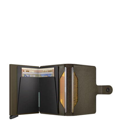 Secrid Miniwallet Portemonnee Emboss Lines cedar+