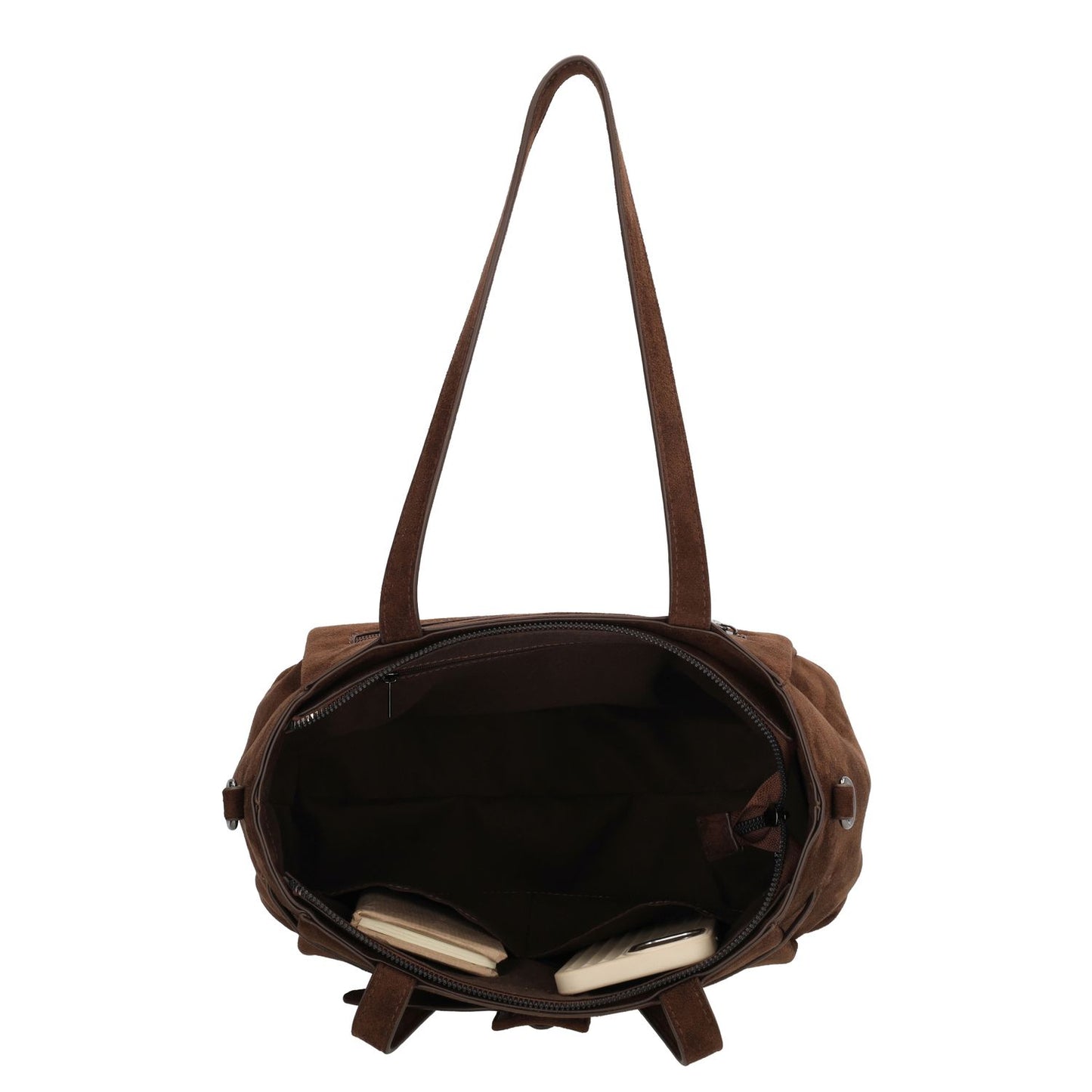 Zebra Trends Davina Shopper - afneembare schouderriem - donkerbruin