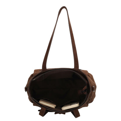 Zebra Trends Davina Shopper - afneembare schouderriem - donkerbruin