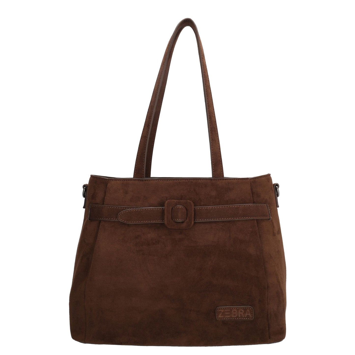 Zebra Trends Davina Shopper - afneembare schouderriem - donkerbruin