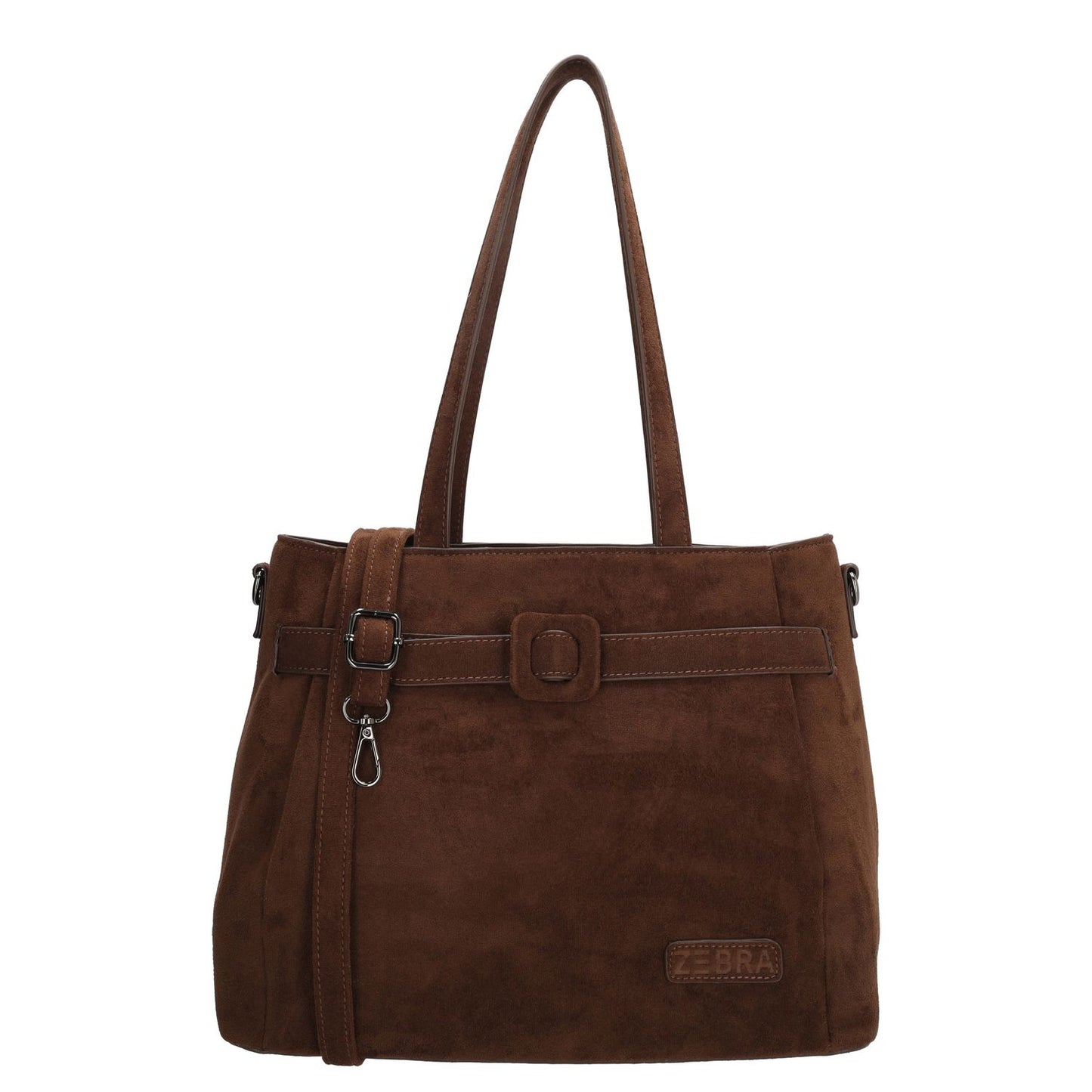 Zebra Trends Davina Shopper - afneembare schouderriem - donkerbruin
