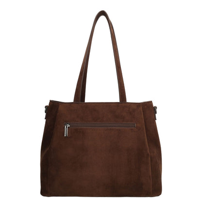 Zebra Trends Davina Shopper - afneembare schouderriem - donkerbruin