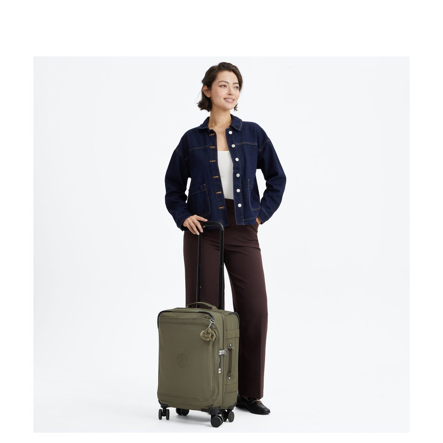 Kipling Spontaneous S Handbagage Spinner 55 cm - 39 liter - 55x35x23 cm - almost sage