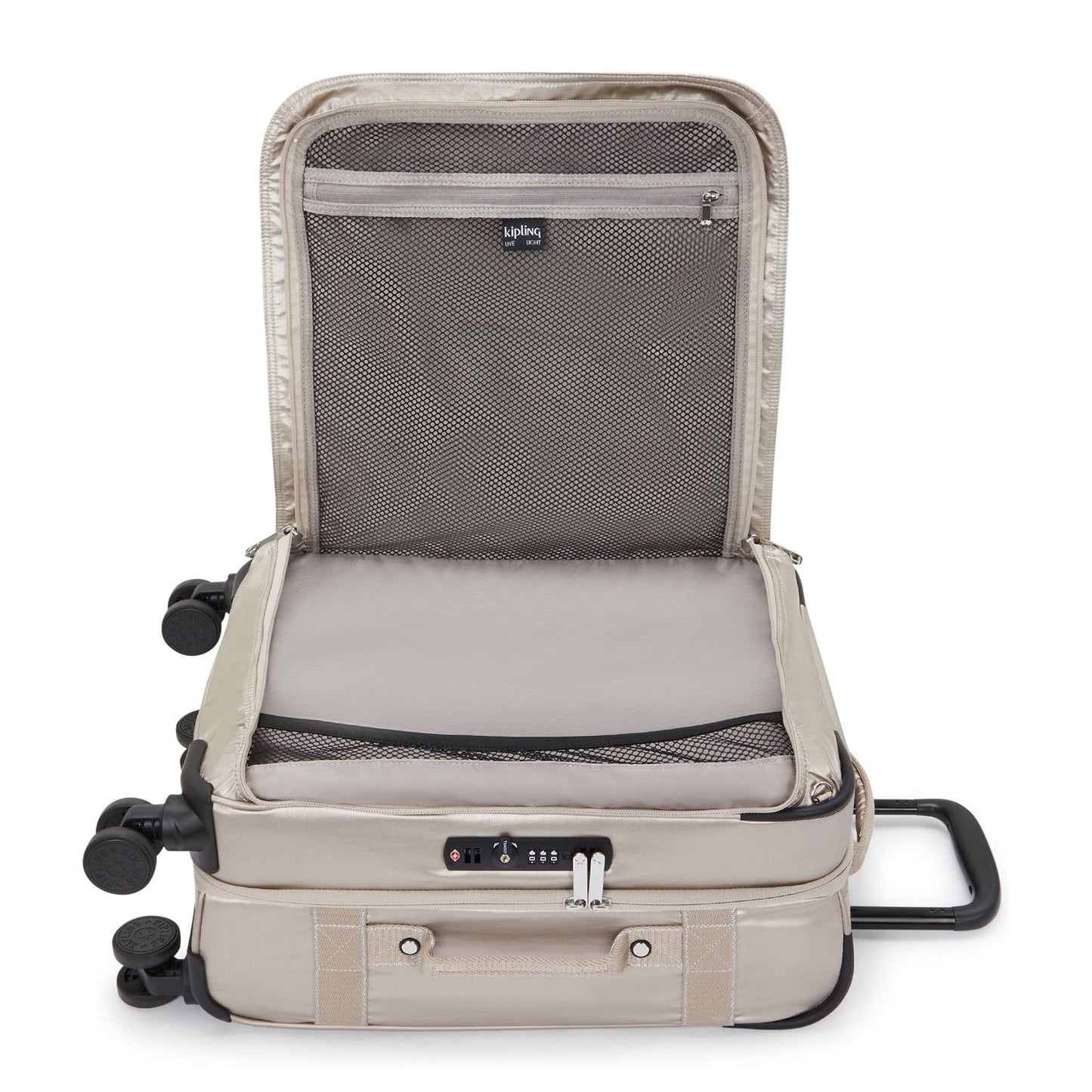 Kipling Spontaneous S Handbagage Spinner 55 cm - 39 liter - 55x35x23 cm - metallic glow