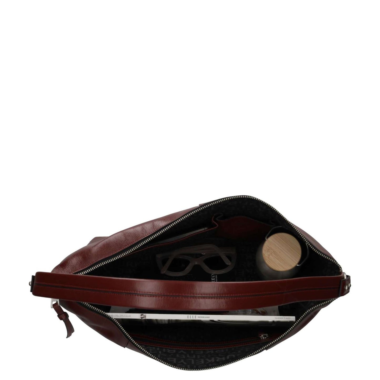 Burkely Myra Handtas - afneembare schouderriem - burgundy