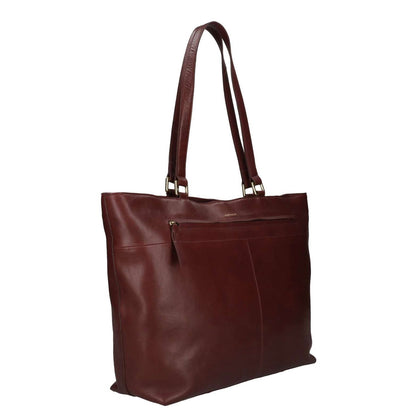 Burkely Fine Florence Shopper - 15.6" laptopvak - afneembare schouderriem - burgundy