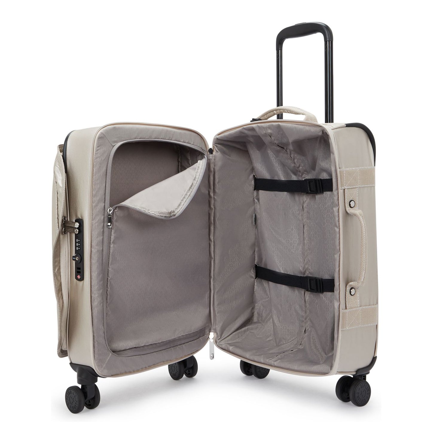 Kipling Spontaneous S Handbagage Spinner 55 cm - 39 liter - 55x35x23 cm - metallic glow