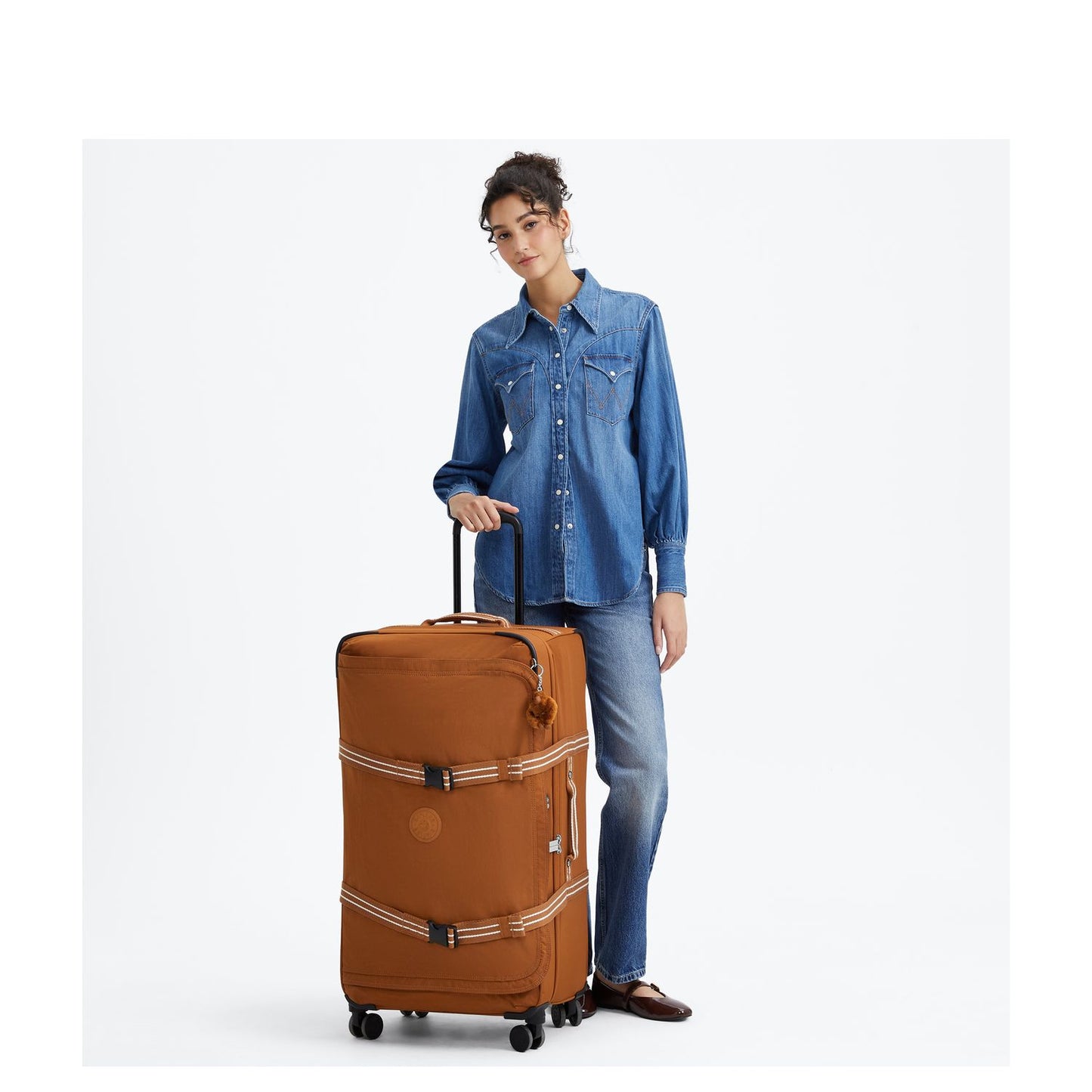 Kipling Spontaneous L Spinner 78 cm - 101 liter - 78x41x28 cm - stylish mokka
