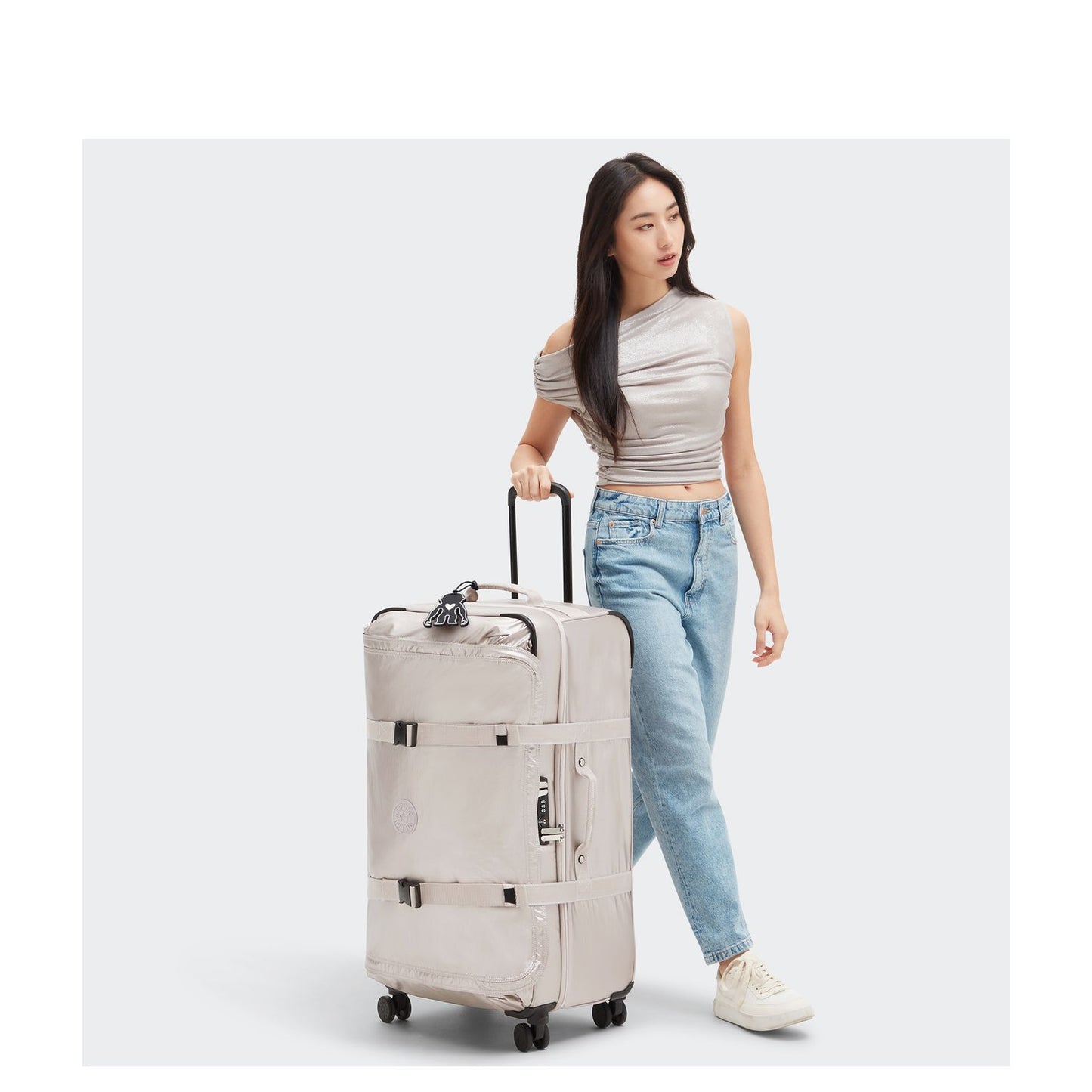 Kipling Spontaneous L Spinner 78 cm - 101 liter - 78x41x28 cm - metallic glow