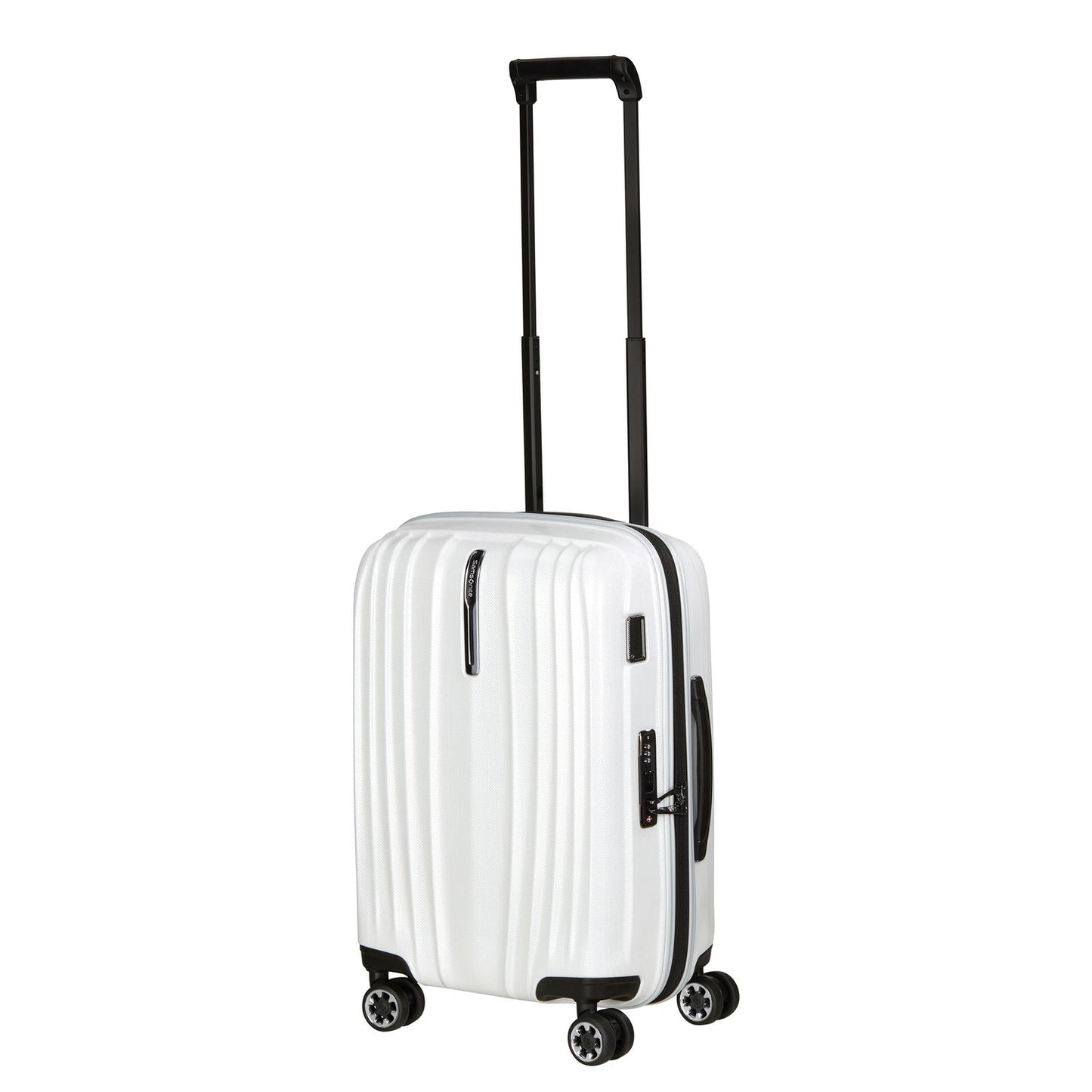 Samsonite Nexis Handbagage Spinner 55 cm - Uitbreidbaar 44/51 liter - 55x35x25/28 cm - cotton white