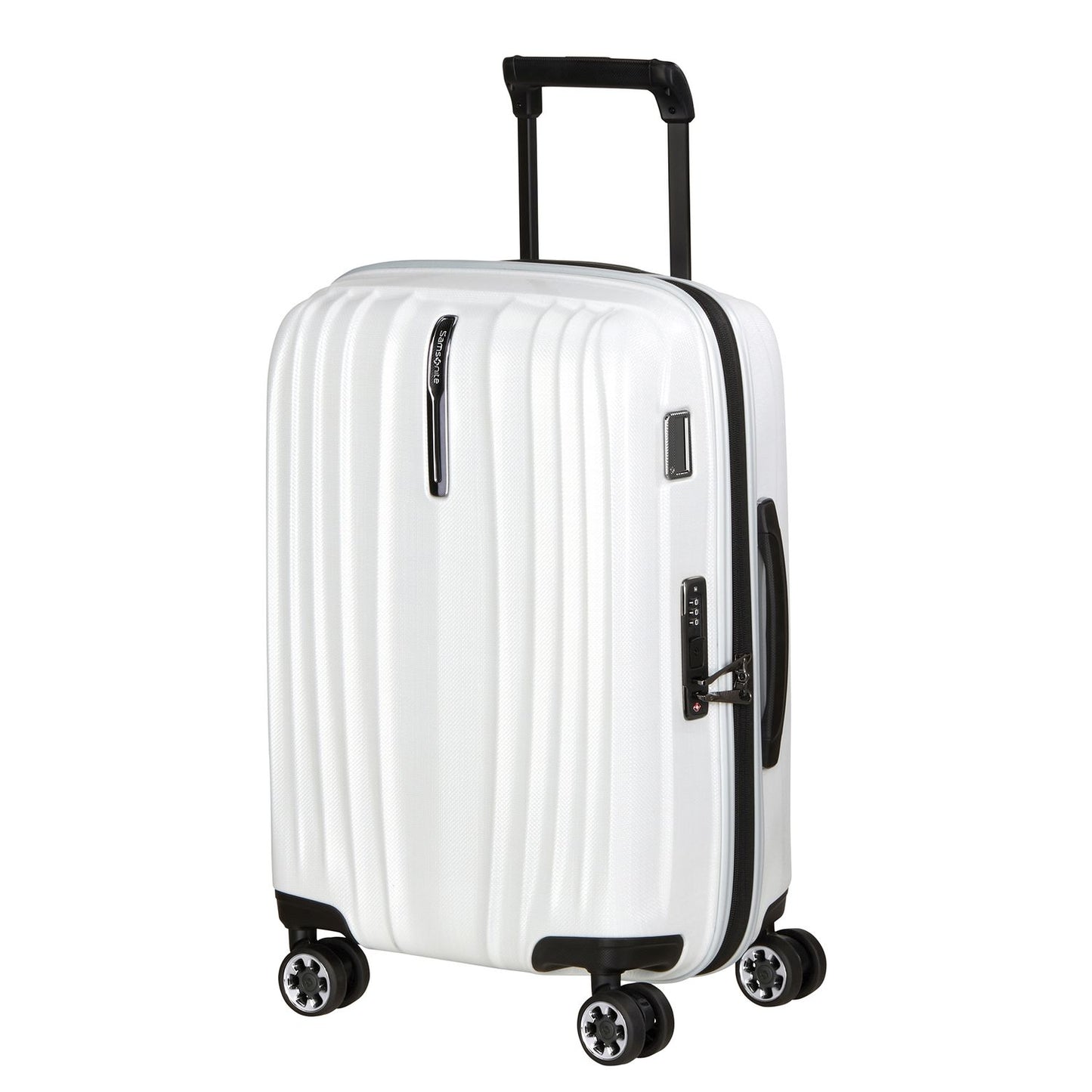Samsonite Nexis Handbagage Spinner 55 cm - Uitbreidbaar 44/51 liter - 55x35x25/28 cm - cotton white