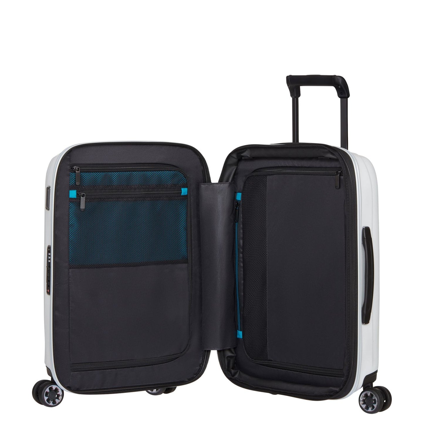 Samsonite Nexis Handbagage Spinner 55 cm - Uitbreidbaar 44/51 liter - 55x35x25/28 cm - cotton white