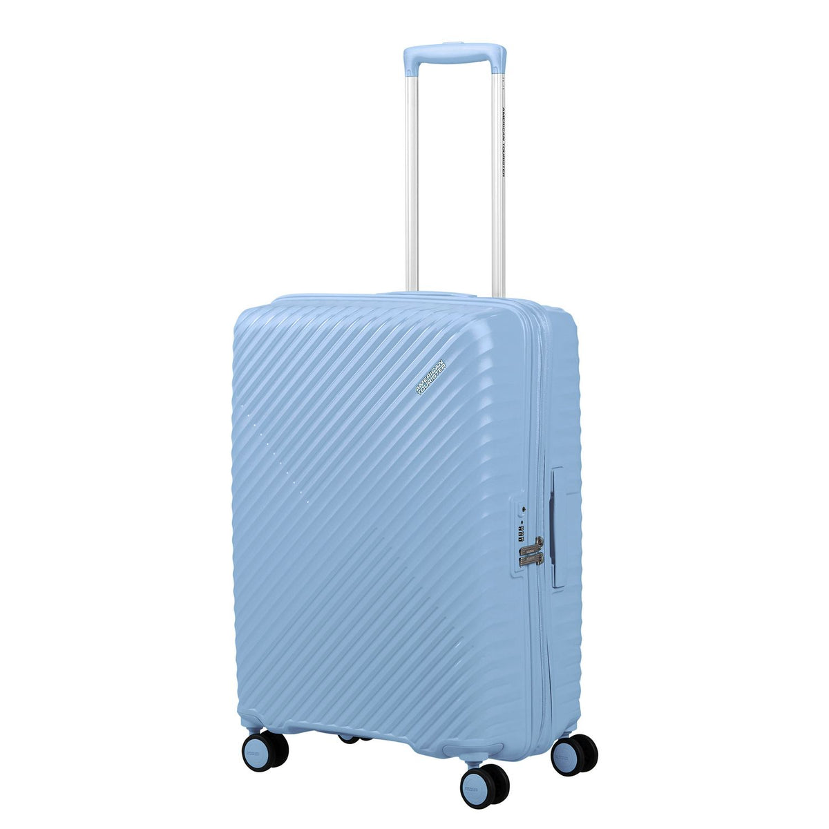 American Tourister Diablast Spinner 68 cm - Uitbreidbaar 81/91 liter - 68x47x31/34 cm - glacier blue